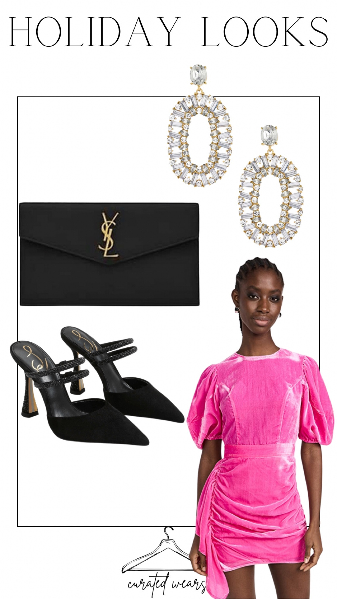 Holiday dress velvet pink rhode event Sam Edelman heel mule ettika Ysl clutch party Christmas gifts for her gift guide

#LTKHoliday #LTKGiftGuide #LTKSeasonal