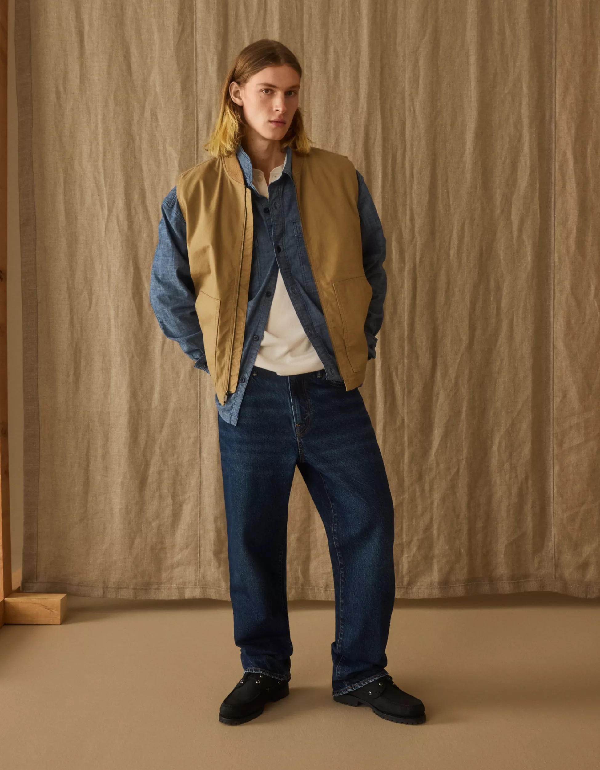 AE EasyFlex Relaxed Straight Jean | American Eagle Outfitters (US & CA)