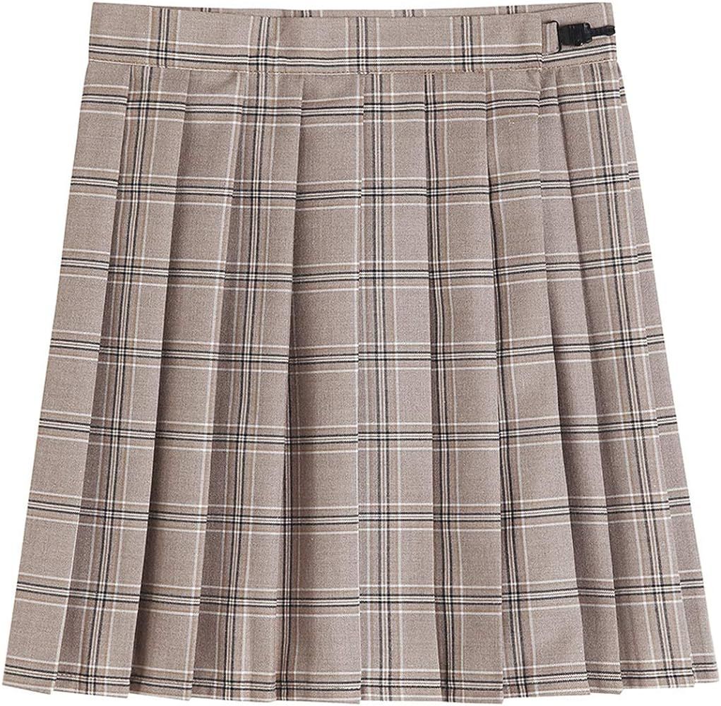 chouyatou Women's Simple High Waist All Around Pleated A-Line Skirt | Amazon (US)