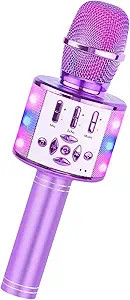 Amazmic Toys for Girls, Kids Karaoke Microphone Toddler Microphone for Kids with Lights, Birthday... | Amazon (US)