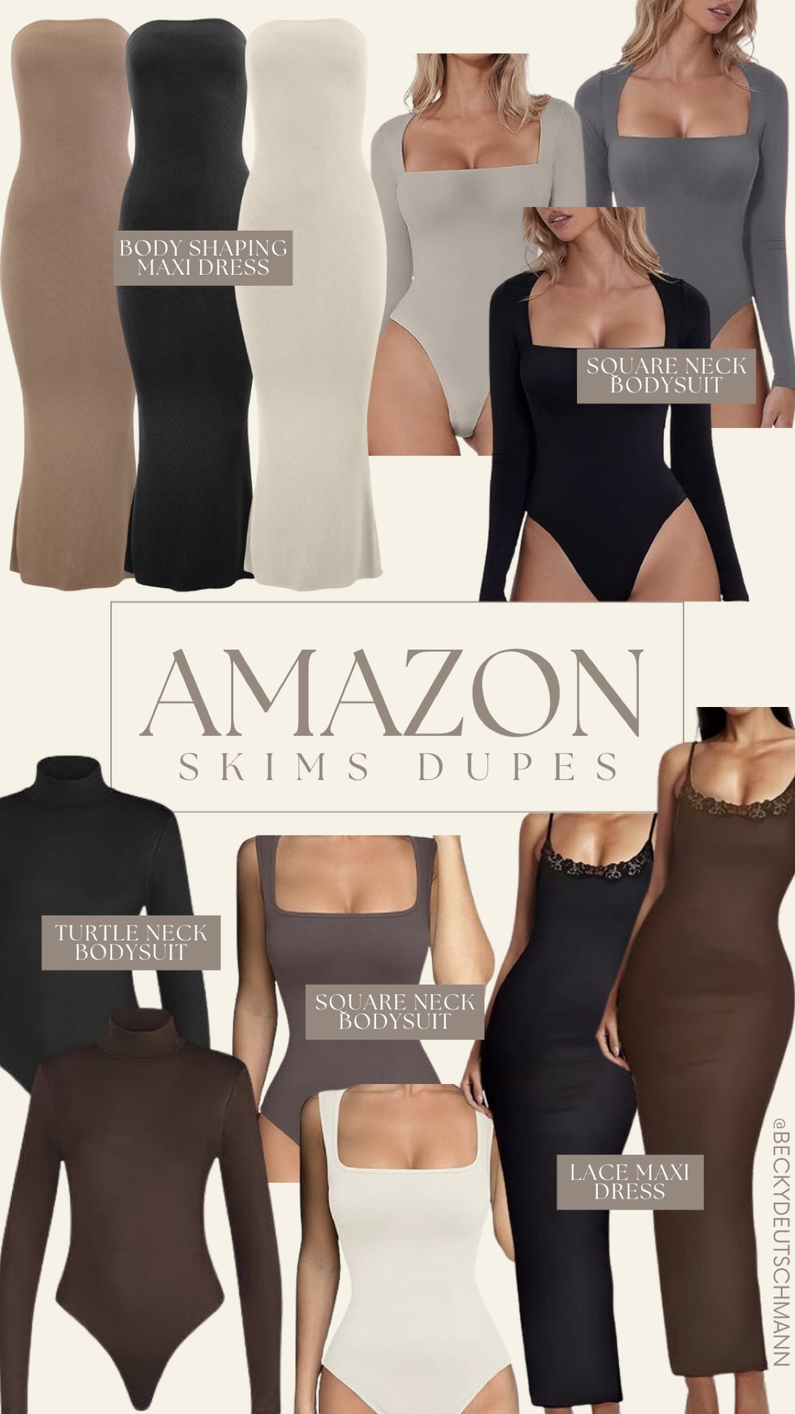 Skims for less! These skims dupes are all available on Amazon! 

(Dupes, Amazon dupes, Skims dupes, Amazon under $100) 

#LTKfindsunder100 #LTKstyletip
