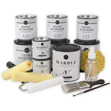 Giani Carrara White Marble Epoxy Countertop Kit | Walmart (US)