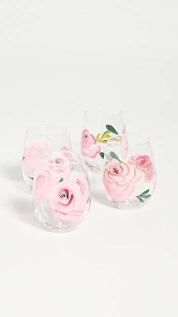 Set of 4 Rose Wine Glasses | Shopbop