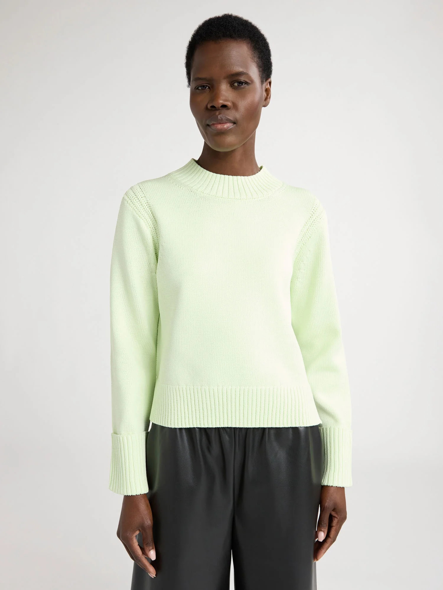 Scoop Women's and Women's Plus Cuffed Sweater, Lightweight, Sizes XS-4X | Walmart (US)