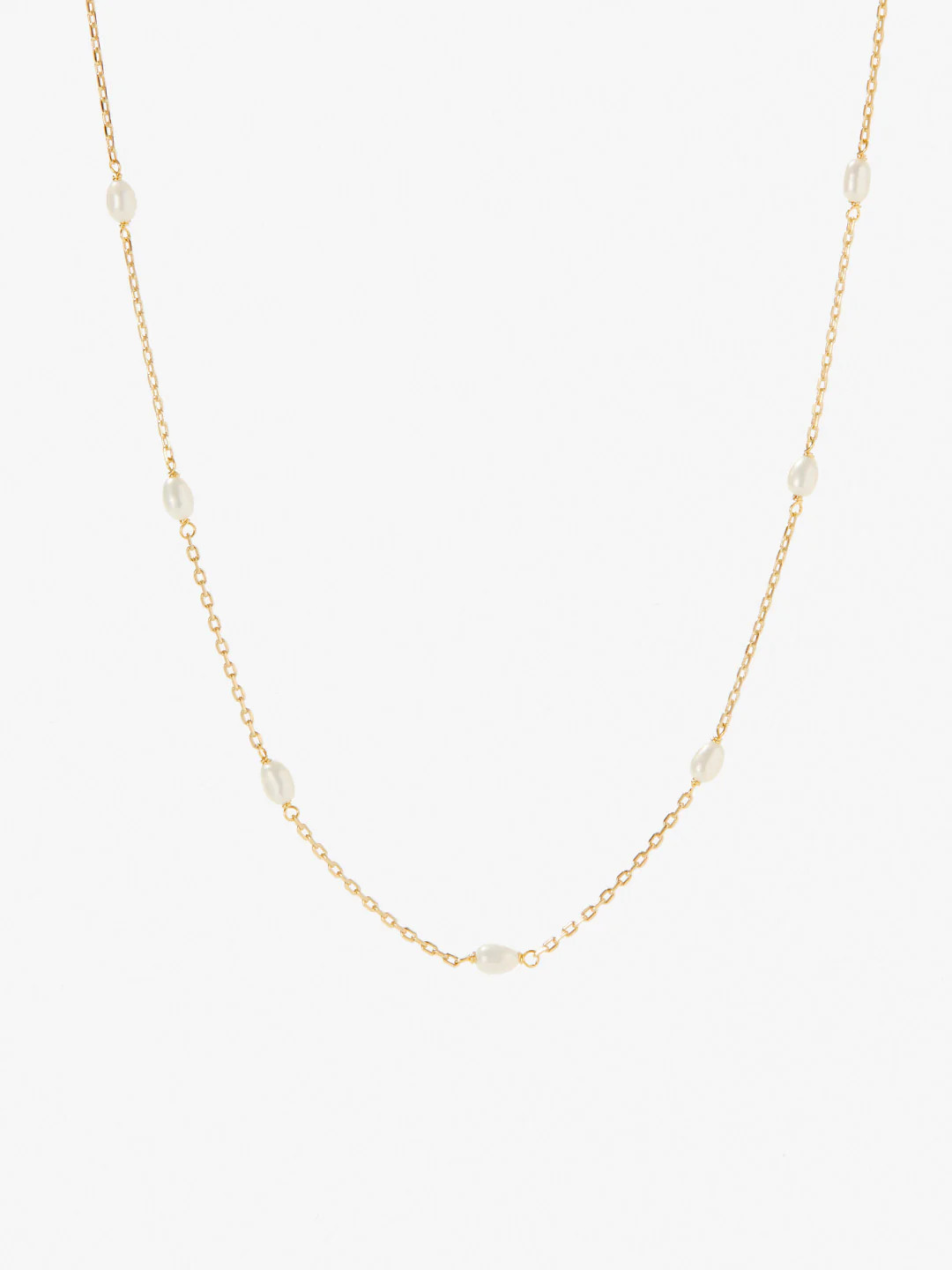 Mini Pearl Station Necklace - Clarisse | Ana Luisa