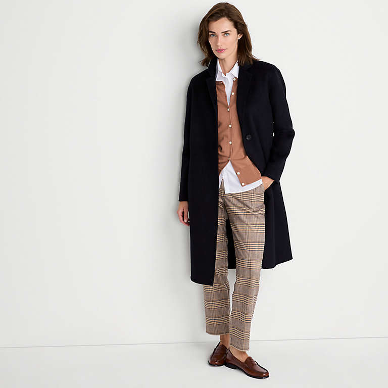 Women's Wool Blend Top Coat | Lands' End (US)