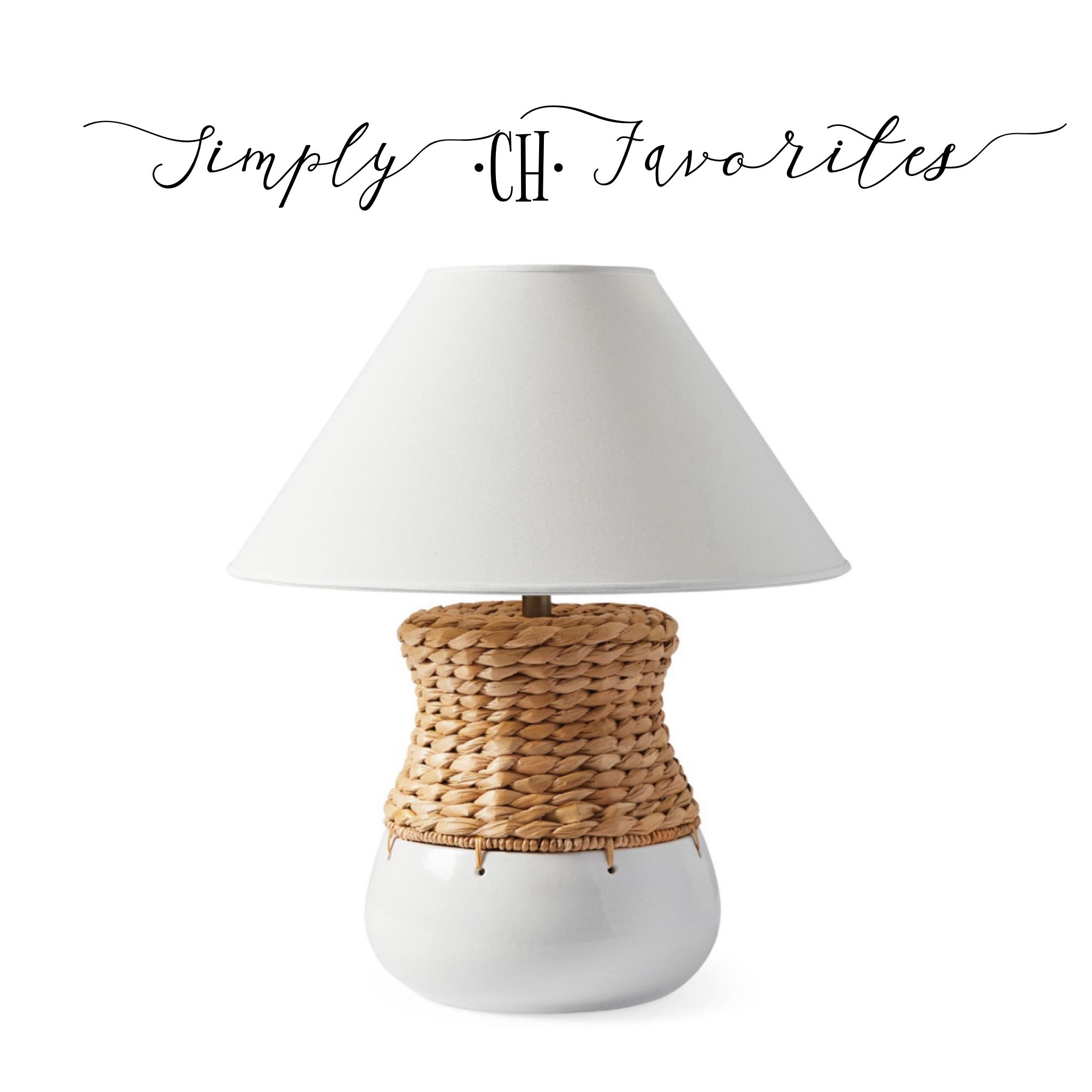 Simply CH Favorites
Serena & Lily
Rattan
Woven
White
Lamp
Lighting
Large
Oversize 
Lampshade
Chic
Coastal
Pretty
Preppy 
Sale
LTK

#LTKhome #LTKGiftGuide