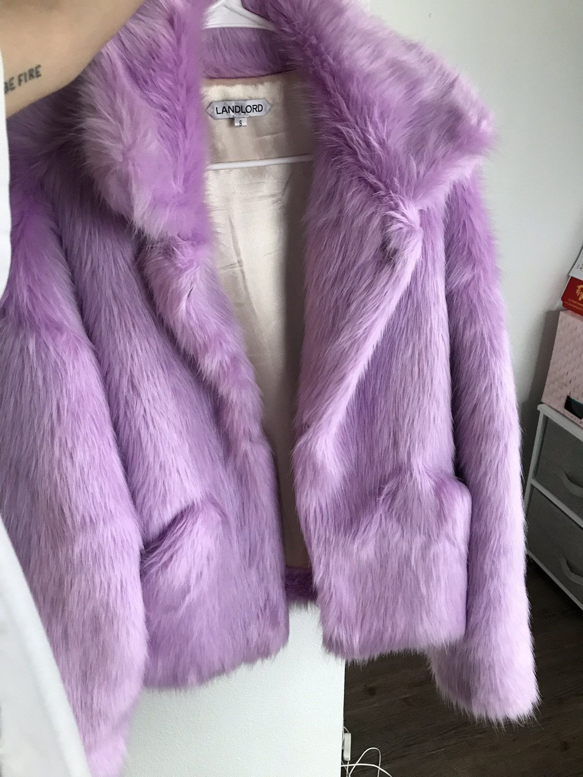 LANDLORD Purple Classic Fur Jacket | Grailed | Grailed