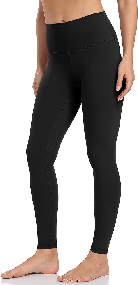 YUNOGA Ultra Soft High Waisted Workout Leggings for Women, Tummy Control Full Length Gym Yoga Pan... | Amazon (US)