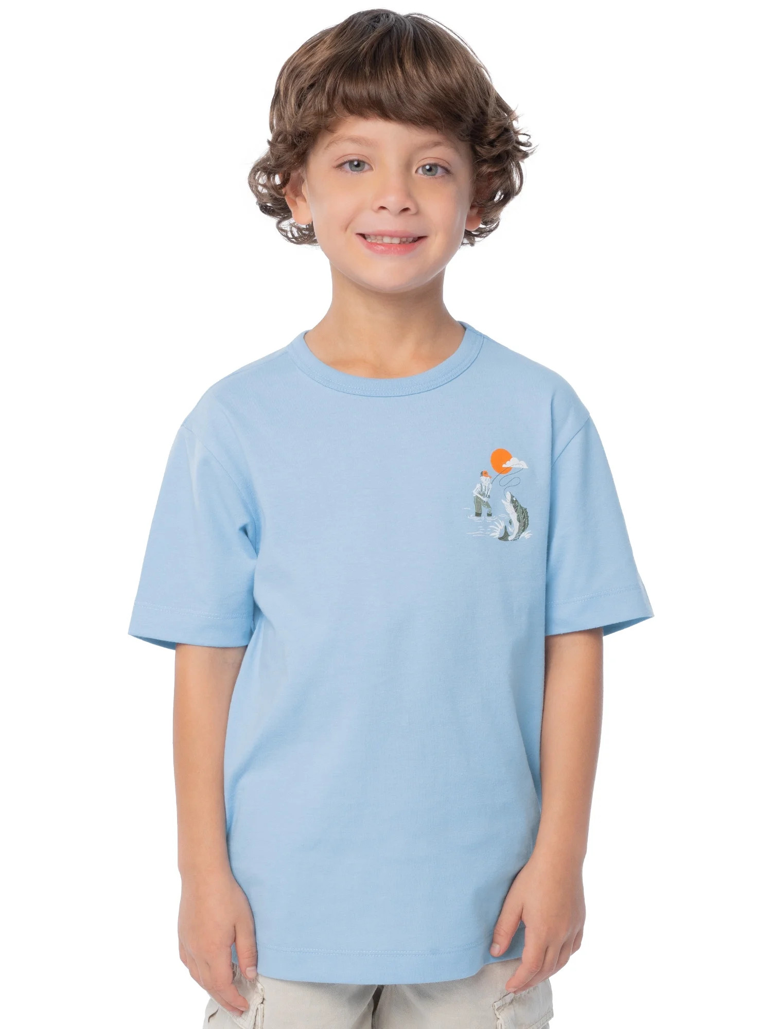 Wonder Nation Boy's Short Sleeve Elevated Graphic T-Shirt, Sizes 4-18 & Husky | Walmart (US)