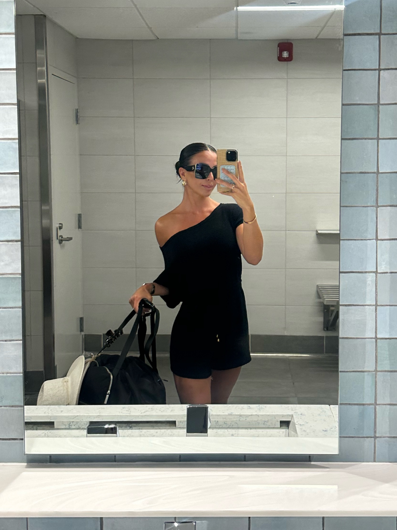 Travel fit! 
Love this little romper & you can dress it up or down! I’m wearing a size small 

#LTKtravel #LTKSeasonal #LTKstyletip