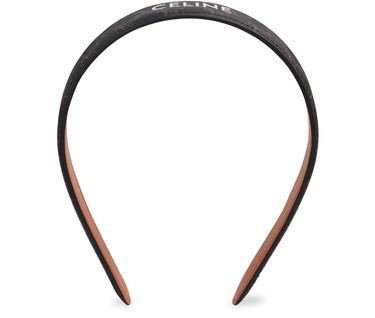 Triomphe Canvas Celine Headband In Calfskin And Canvas - CELINE | 24S (APAC/EU)