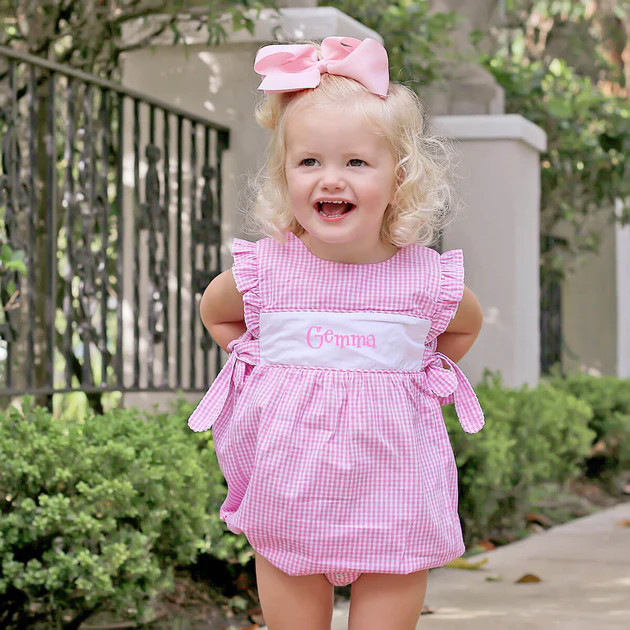 Pink Gingham Avery Bubble | Classic Whimsy