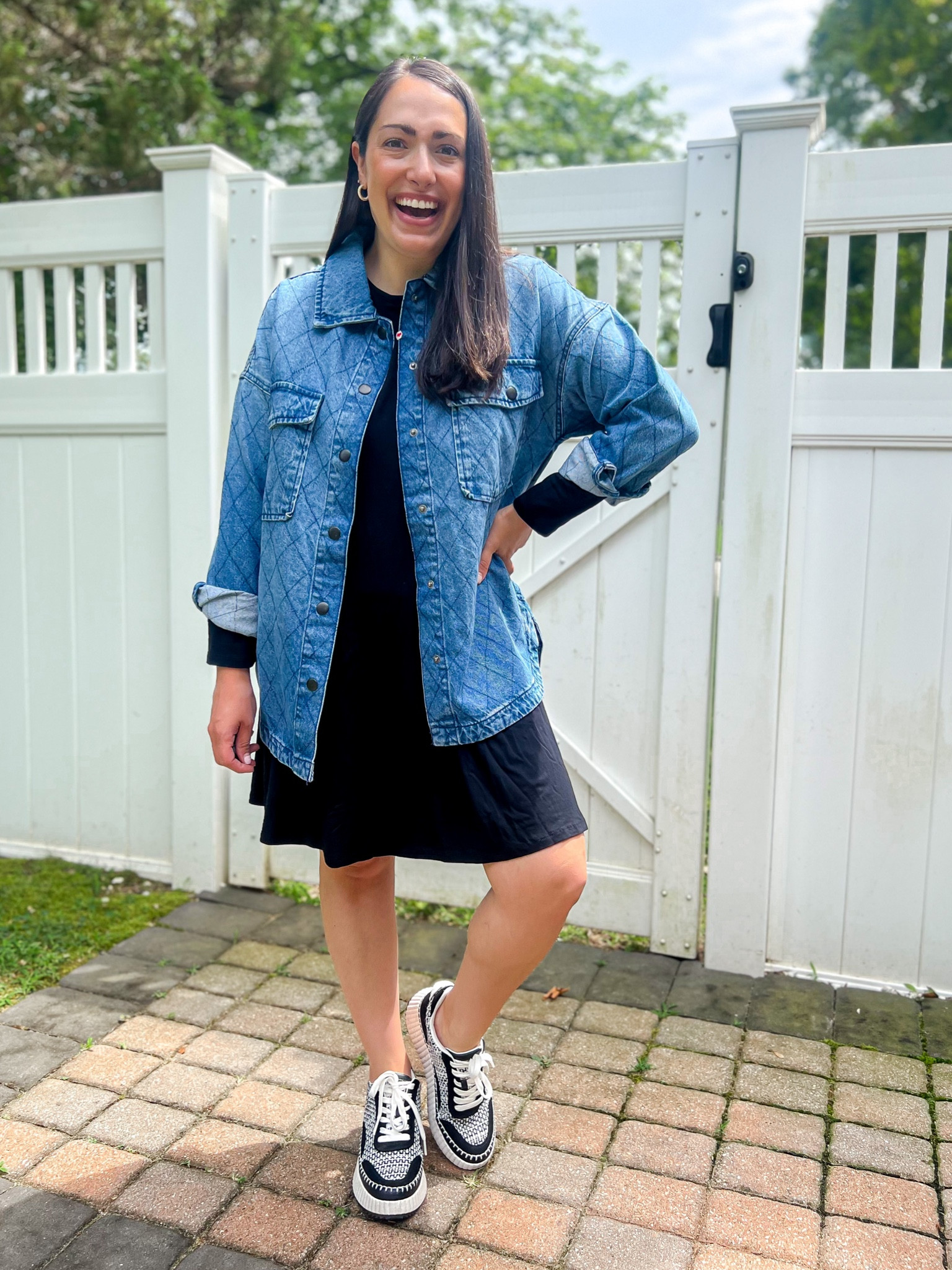 Teacher outfit idea
Dress: small
Shacket: XS
Sneakers: tts 

#LTKBacktoSchool #LTKstyletip #LTKshoecrush