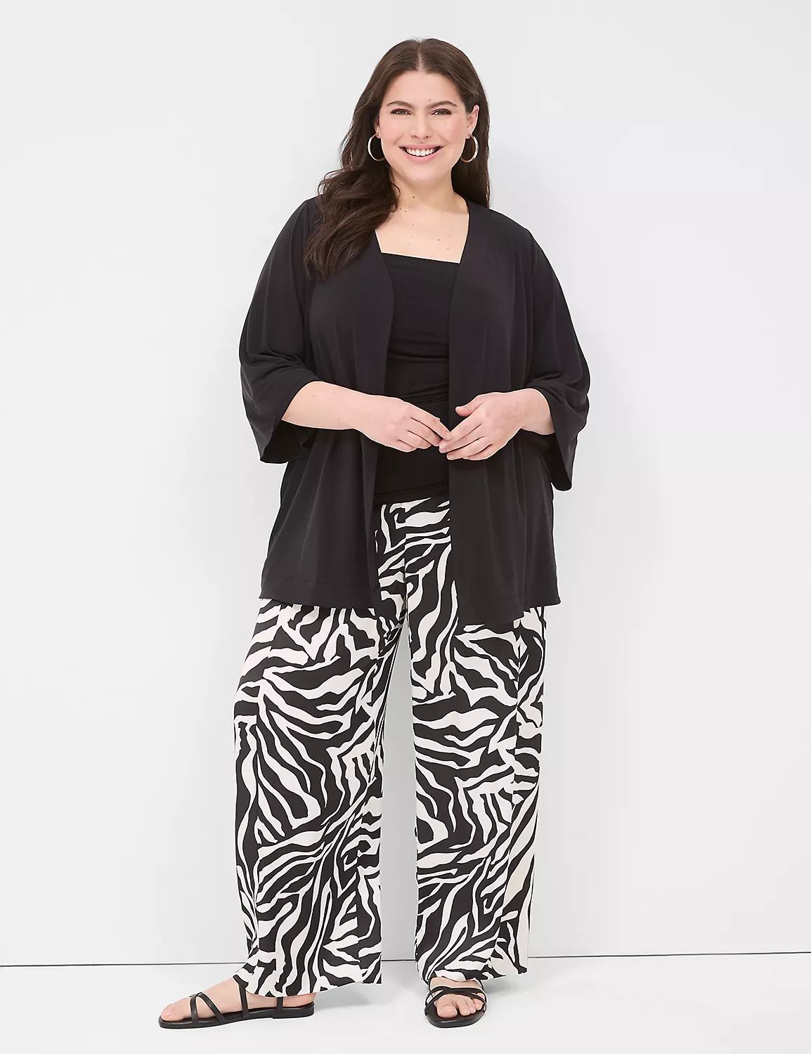 Pull-On Satin Wide Leg Pant | LaneBryant | Lane Bryant (US)