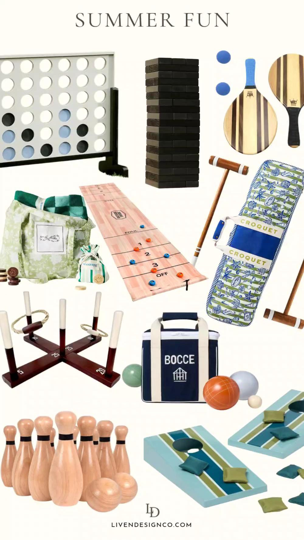 Lawn games. Yard game. Outdoor fun. Jumbo games. Badminton. Tumbling tower. Ring toss. 4th of July. Croquet

#LTKSeasonal #LTKKids #LTKHome
