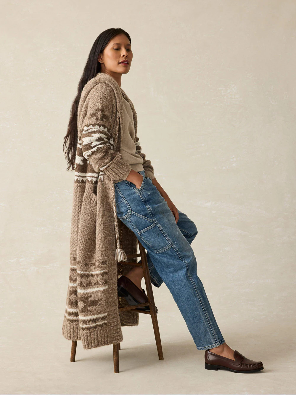 Steven Paul Judd Chahta Hooded Duster - Mocha Chahta | Faherty