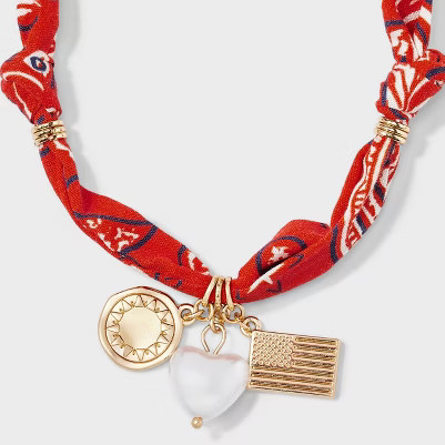 Bandana Print Necklace & Pouch - Universal Thread™ | Target