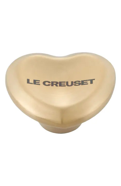Le Creuset Figural Heart Knob in Light Gold at Nordstrom | Nordstrom