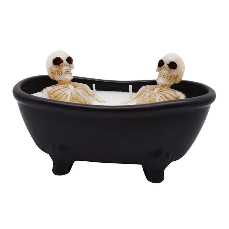 Skeletons in Bathtub Candle, 7oz | At Home