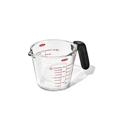 OXO 2c Glass Measuring Cup: Clear, Dishwasher-Safe, 2 Cup Capacity, Lifetime Limited Warranty | Target