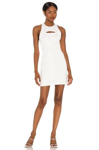 Alice + Olivia Gara Cutout Mini Dress in Off White from Revolve.com | Revolve Clothing (Global)