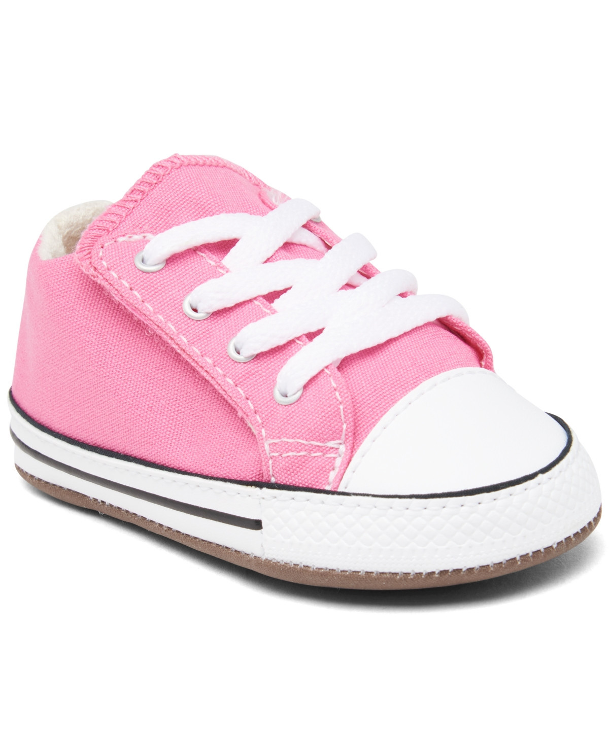 Converse Baby Girls Chuck Taylor All Star Cribster Crib Booties from Finish Line - PINK | Macy's