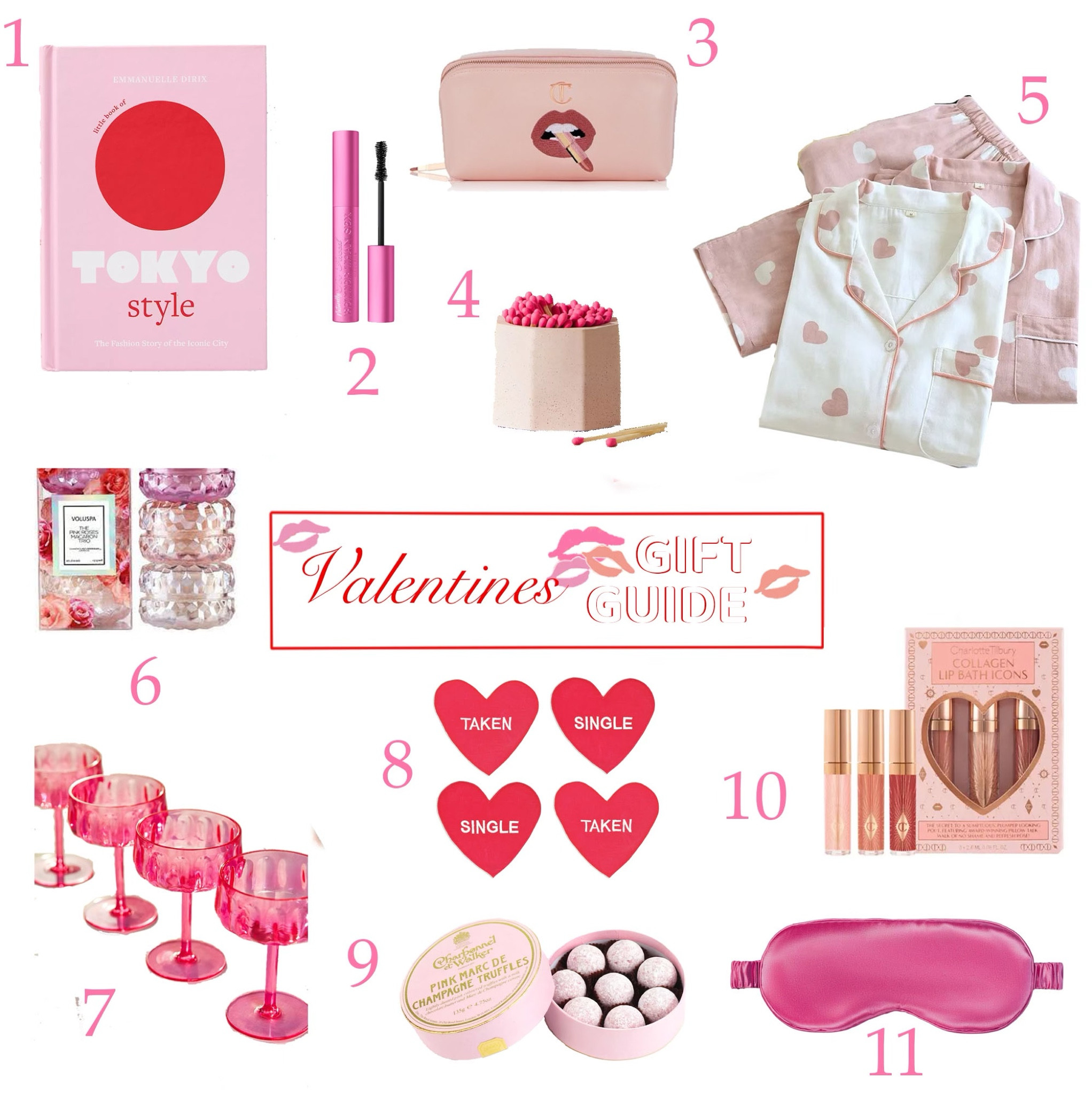 I prefer a Galentines Day over a traditional Valentines Day. It’s always so fun to celebrate with friends. Here are some gift ideas for your galentines, all under $50. 

1. A Style book so maybe your next vacay makes it out of the group chat
2. Better than Sex Mascara
3.  Pillow Talk Makeup Bag
4. Striker Match Holder
5. Cotton Heart Pajamas Set
6. Pink Roses Macaron Candle Gift Set
7. Set of 4 Lucia Acrylic Coupe Glasses
8. Relationship Status Cocktail Napkins
9. Pink Champagne Truffles
10. Collagen Lip Bath Icons Set
11. Pure Silk Eye Mask




#valentinesday #valentinesdaygifts #valentinesdaygiftideas #vday
 #vdaygifts  #vdaygiftideas  #vday #gifts #giftideas forher #valentinesdaygiftsforgirlfriend #valentinesdaygiftsforher #girlfriendgifts #wifegifts #momgifts #homegifts #fonduepot #foodgifts #chefgifts #lingerie #valentineslingerie #pajamas #silkpajamas #accessorise #pinkstyle#hermes #luxurygifts #musthaves  #beautygifts #galentines 
#galentinesday #galentinesgiftideas #galentinesgifts #girlsnightout #friendgifts #bffs 

#LTKSeasonal #LTKGiftGuide