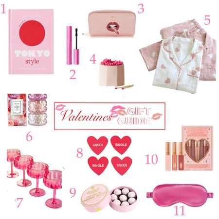 I prefer a Galentines Day over a traditional Valentines Day. It’s always so fun to celebrate with friends. Here are some gift ideas for your galentines, all under $50. 

1. A Style book so maybe your next vacay makes it out of the group chat
2. Better than Sex Mascara
3.  Pillow Talk Makeup Bag
4. Striker Match Holder
5. Cotton Heart Pajamas Set
6. Pink Roses Macaron Candle Gift Set
7. Set of 4 Lucia Acrylic Coupe Glasses
8. Relationship Status Cocktail Napkins
9. Pink Champagne Truffles
10. Collagen Lip Bath Icons Set
11. Pure Silk Eye Mask




#valentinesday #valentinesdaygifts #valentinesdaygiftideas #vday
 #vdaygifts  #vdaygiftideas  #vday #gifts #giftideas forher #valentinesdaygiftsforgirlfriend #valentinesdaygiftsforher #girlfriendgifts #wifegifts #momgifts #homegifts #fonduepot #foodgifts #chefgifts #lingerie #valentineslingerie #pajamas #silkpajamas #accessorise #pinkstyle#hermes #luxurygifts #musthaves  #beautygifts #galentines 
#galentinesday #galentinesgiftideas #galentinesgifts #girlsnightout #friendgifts #bffs 

#LTKSeasonal #LTKGiftGuide