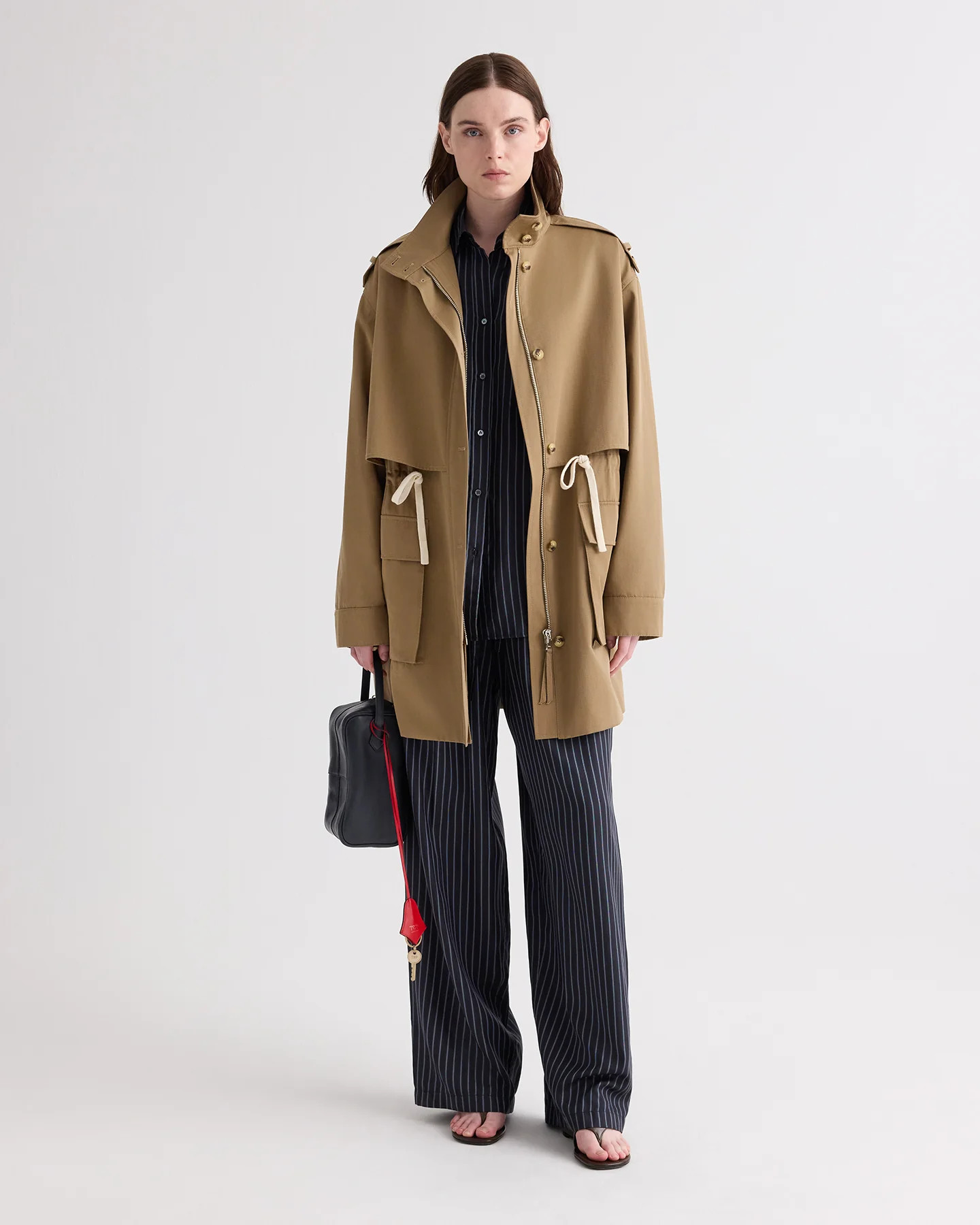 Drawing Conclusions Coat in Trench Chino Twill | TWP