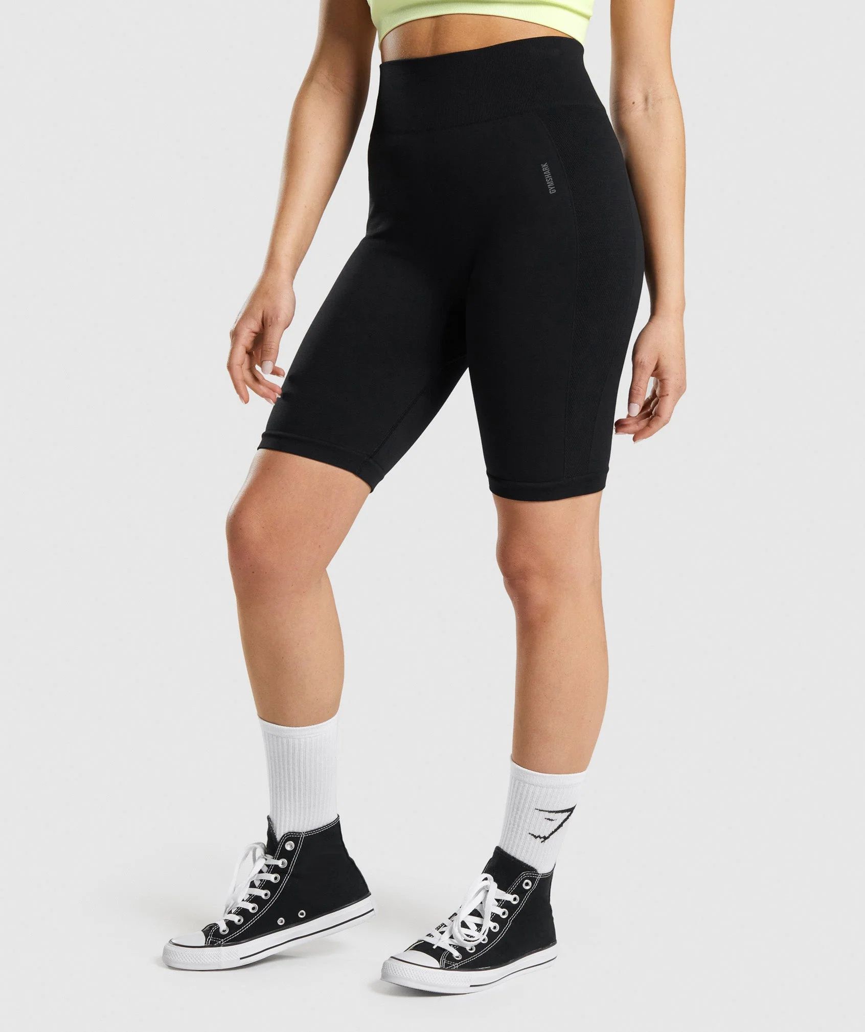 Gymshark Flex Cycling Shorts - Black/Charcoal | Gymshark US