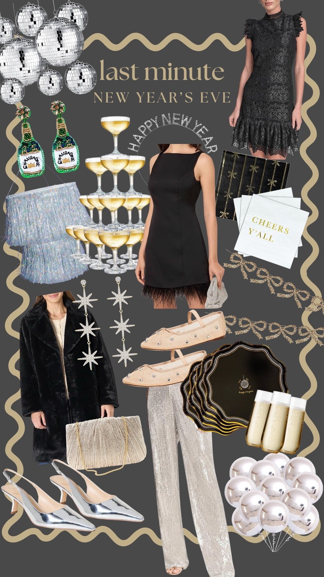 Black, silver, sparkle & champagne 🥂 Everything you need for a last-minute New Year’s Eve look—outfit + party details included ✨

nye outfit

#LTKOver40 #LTKSeasonal #LTKHoliday
