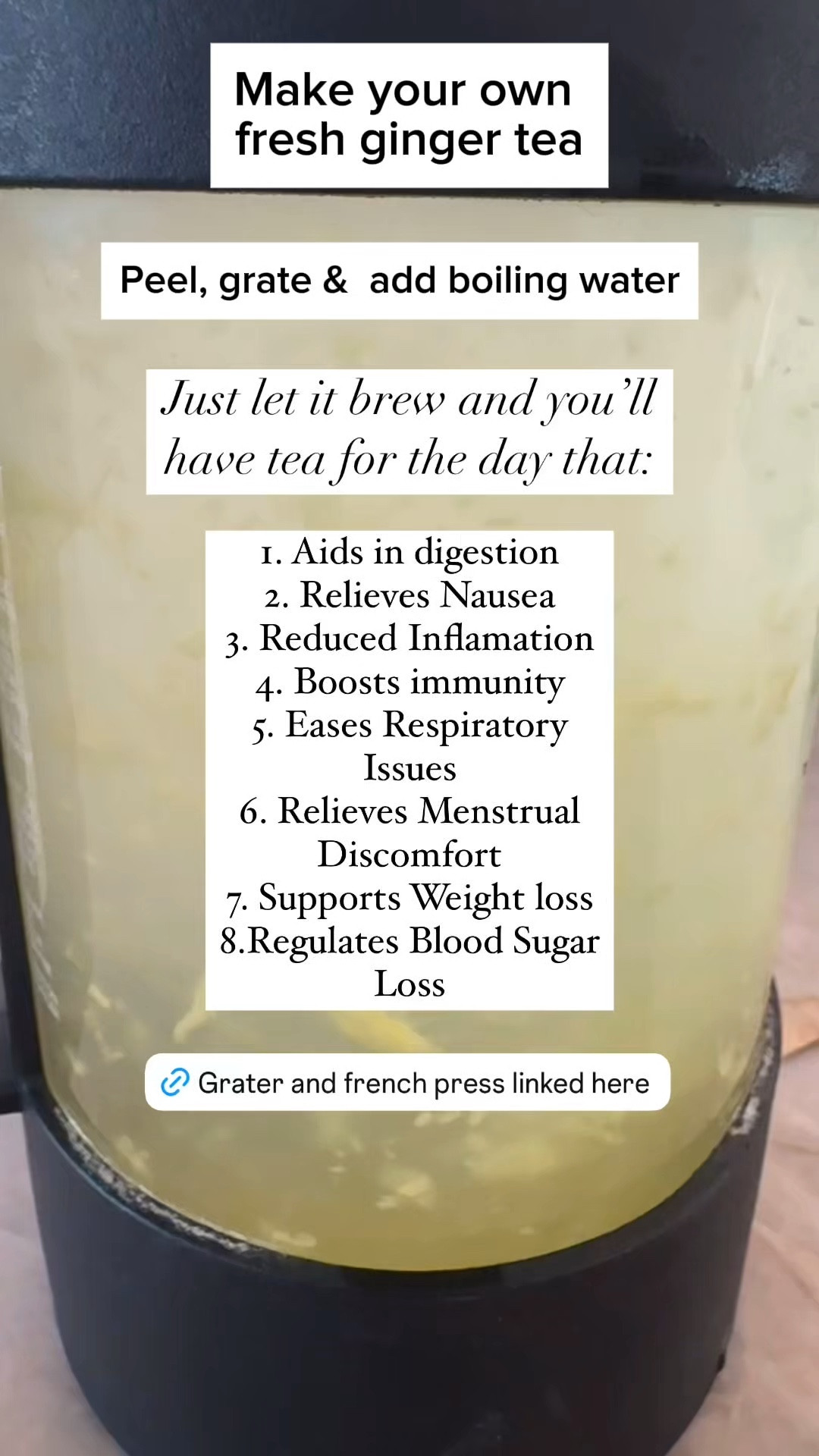 Healthy ginger tea #kitchenessentials #cookinghack 

#LTKHome #LTKActive #LTKSeasonal