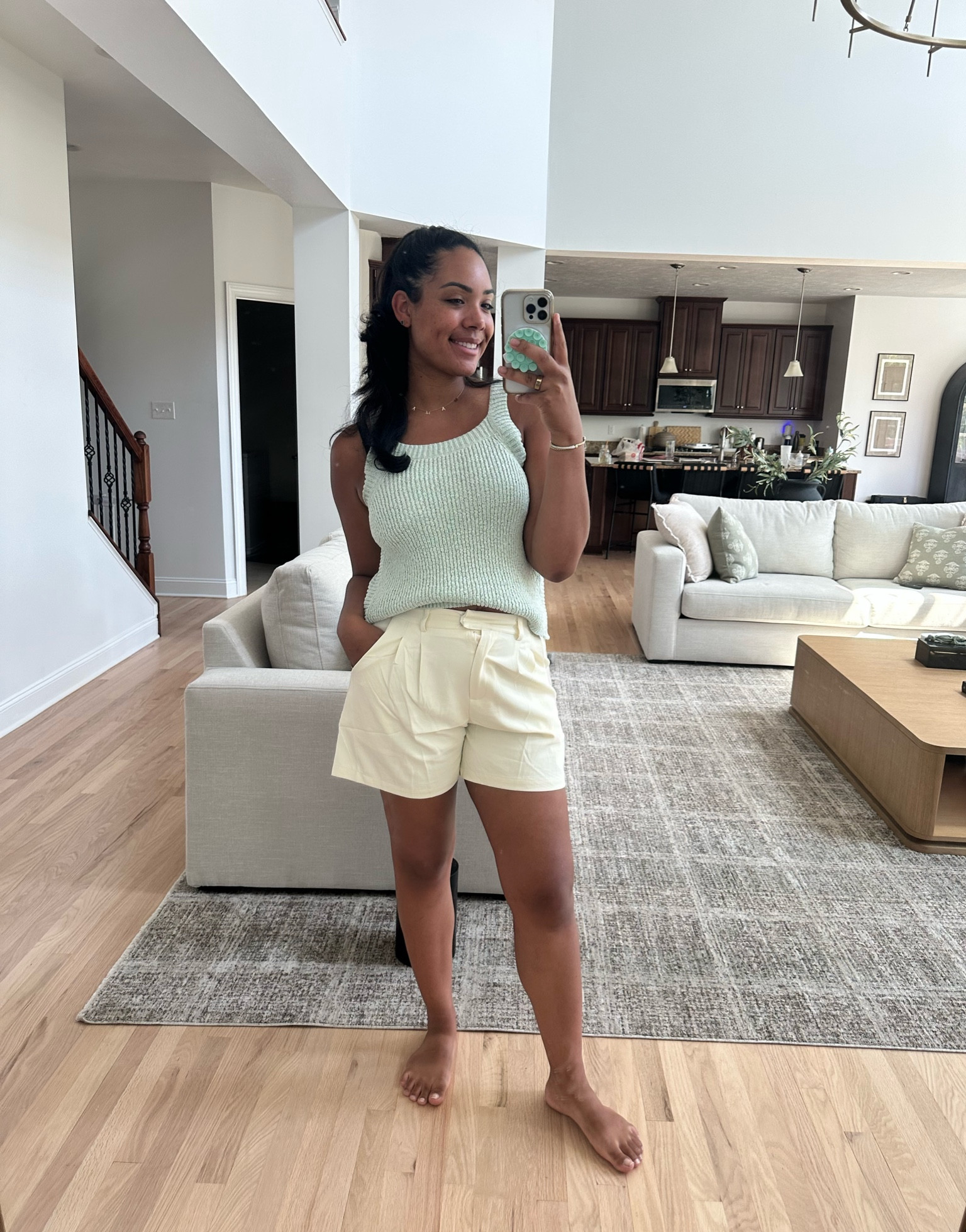 Friday outfit of the day - these shorts are a great Amazon find that come in a bunch of other colors. The top is J.Crew but not currently available - I linked a super similar option & it’s on sale!

#LTKFindsUnder100