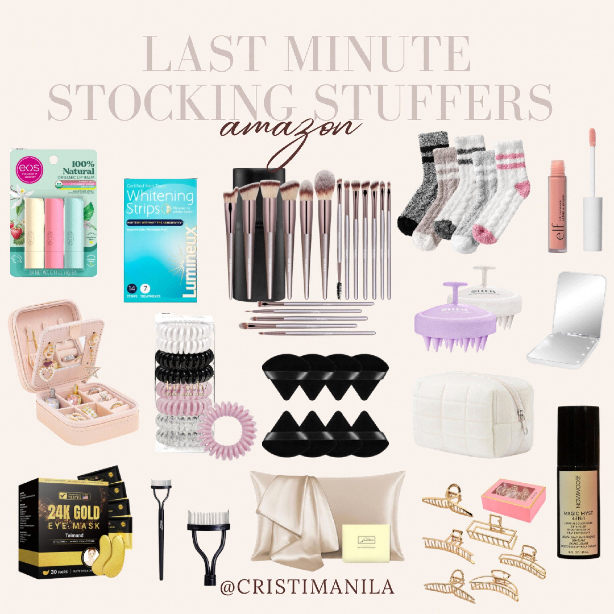 Last minute stocking stuffers that will get delivered before Christmas! These all make affordable Christmas gifts too! 

#LTKbeauty #LTKHoliday #LTKGiftGuide