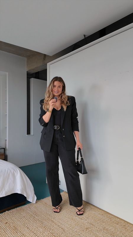**13/30** midsize spring outfit ideas 🌷

Stripe & Stare briefs [1X]

Skims bodysuit [1X] - UK & US links added

Abercrombie jeans [W33 Long]

John Lewis gold buckle belt [L]

Simply Be strappy black heels [UK 7]

Black oversized blazer [Mango OOS - dupes tagged]

Bag is Nirvana by Aupen [unable to link - dupes tagged] 

spring outfit // midsize outfit // midsize style // spring outfit idea // spring style // midsize fashion // spring fashion // outfit inspiration // going out outfit // evening looks // dinner dress code 

#LTKVideo #LTKeurope #LTKfindsunder100