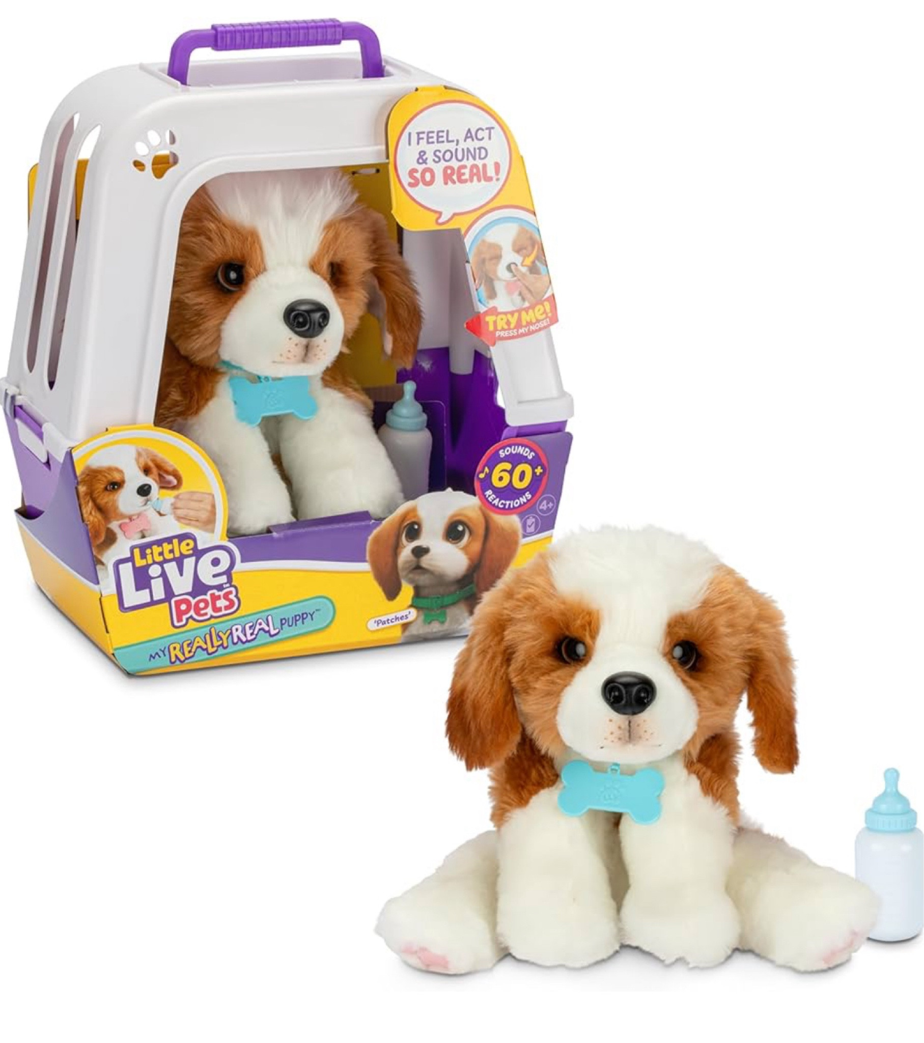 Little Live Pets My Really Real Puppy - Patches The Beagle | Realistic Interactive Toy Puppy That Reacts To Your Touch. 60+ Sounds & Reactions. Soft Fur, Weighted Paws, Blinking Eyes Like A Real Puppy

#LTKKids