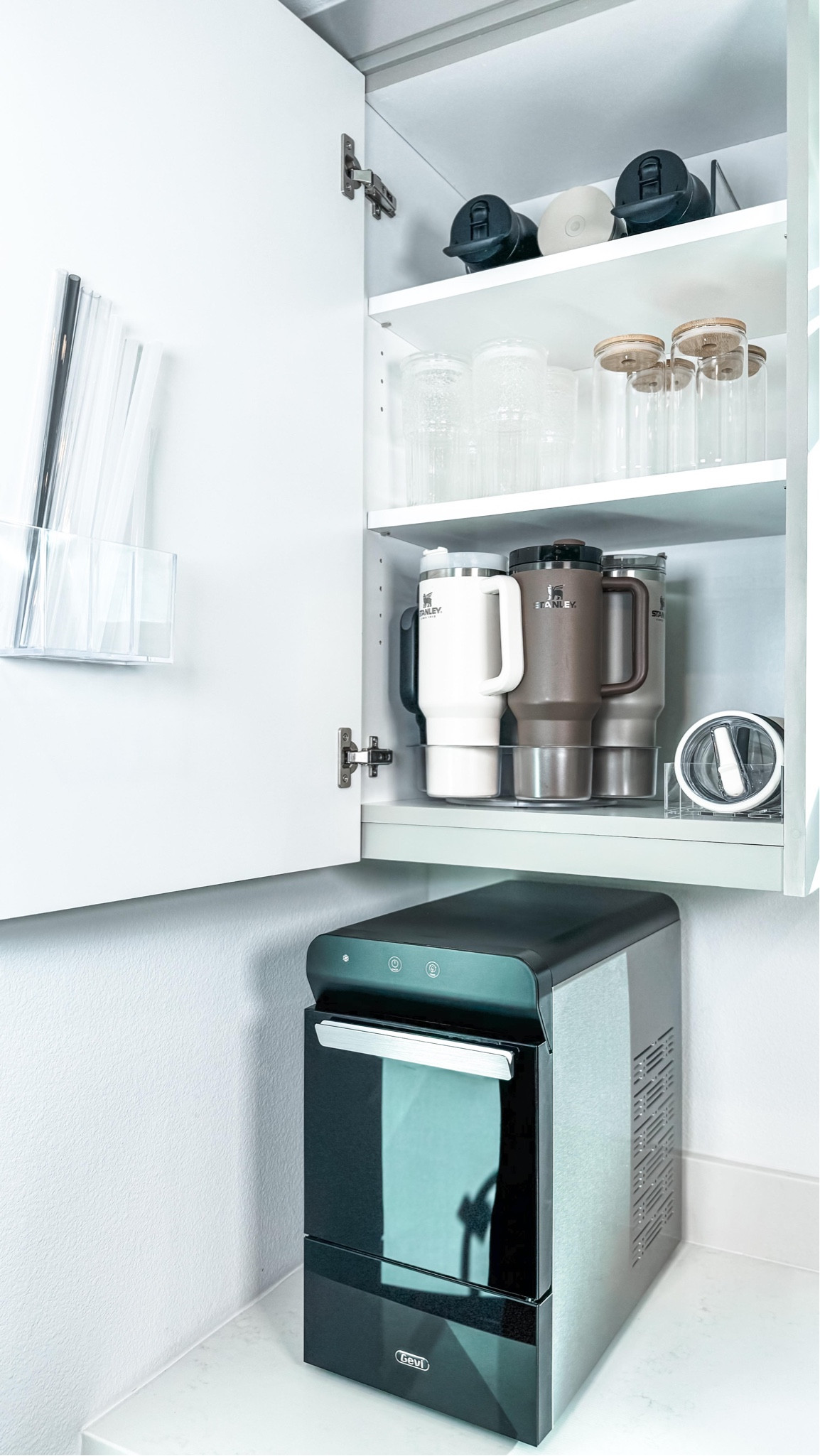 We set up the perfect little organized tumbler station in our kitchen with just a few things! Love that the Stanley turntable fits in a standard size upper cabinet! Pairs perfectly with our favorite extra lid organizer! 

Our exact straw holder is currently sold out be we have also linked a similar option for you guys ☺️

Finally time to get those tumblers off of your kitchen counters! 🙈

#neatlyembellished #professionalorganizer #homeorganizer #homeorganizing #organization #organizingideas #organizingtips #organizinghacks #organizedhome #organizedmom #organizedlife #amazon #amazonmusthaves #amazonfavorites #amazonfinds #amazonfaves #amazoninfluencer #amazoninfluencerprogram #amazonhome #kitchenorganization #kitchenorganizer #kitchenorganisation #kitchenorganizationideas #stanley #stanleycup