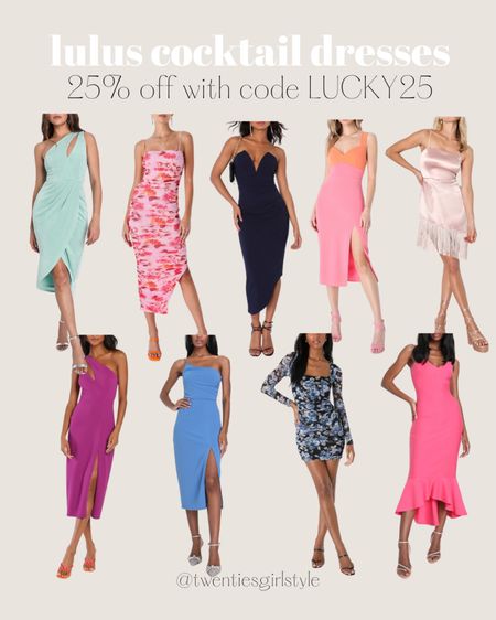 Lulu’s cocktail dresses 25% off used called Lucky 25 🙌🏻🙌🏻

#LTKsalealert #LTKSeasonal #LTKstyletip