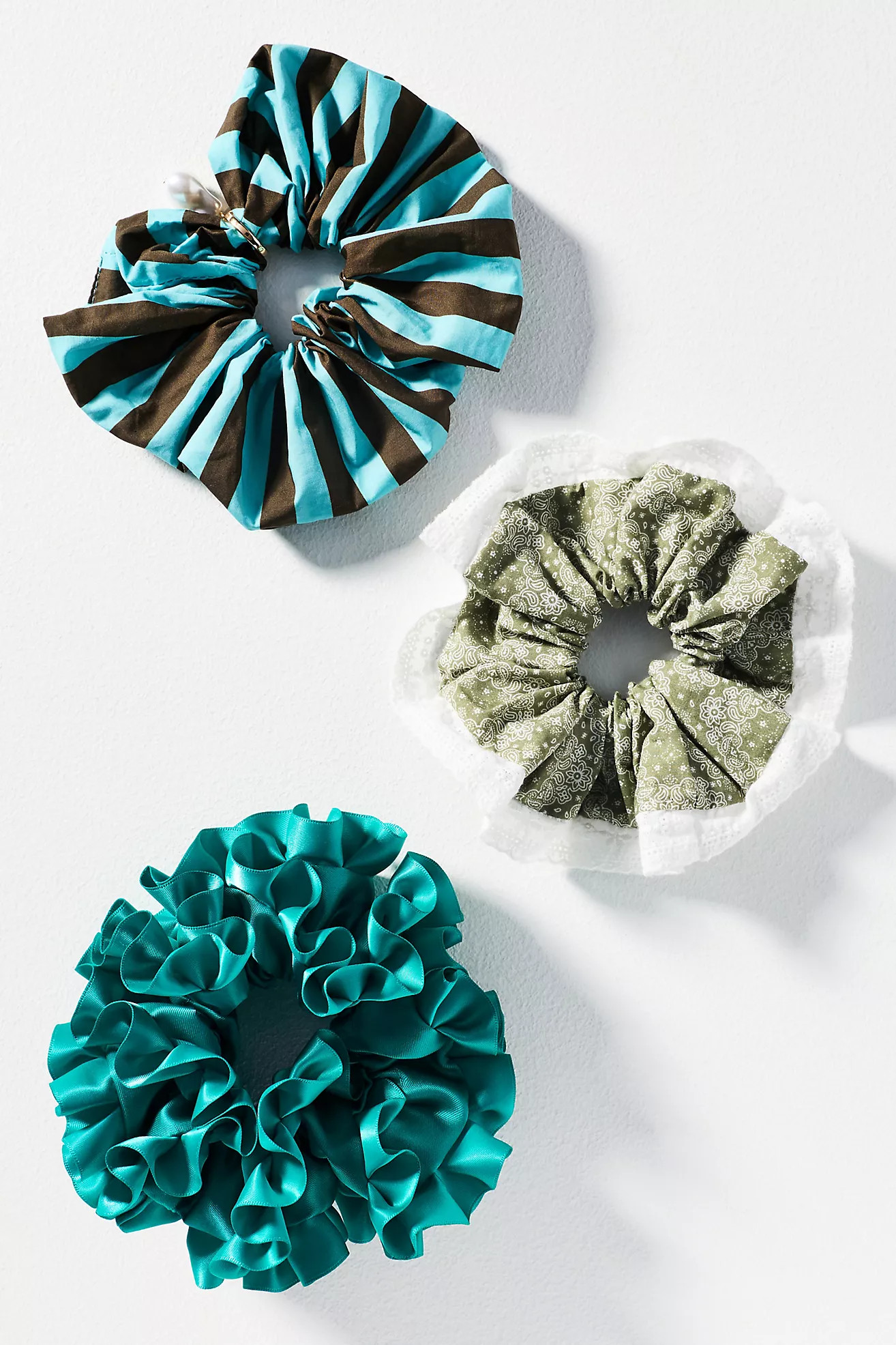 Textured Scrunchies, Set of 3 | Anthropologie (US)