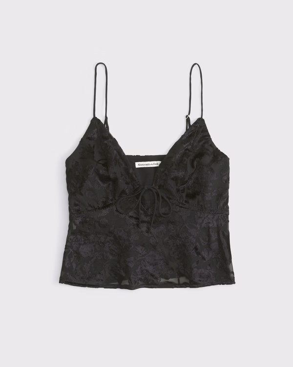 Women's The A&F Bella Tie-Front Cami | Women's Tops | Abercrombie.com | Abercrombie & Fitch (US)