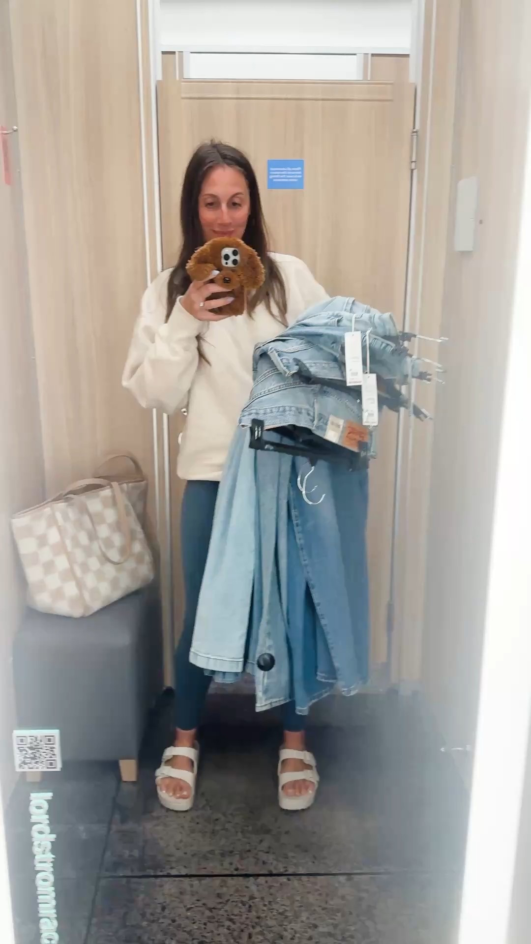 Let’s try on some jeans! Always hitting the jackpot @nordstromrack ! From Hudson to Levi’s to Joe’s, they have all the brands. The pair I brought home is SO good, runs big and I sized down to a 24 🤣 Definitely not a 24, but I’ll take it 🤝 

#LTKFindsUnder100 #LTKOver40