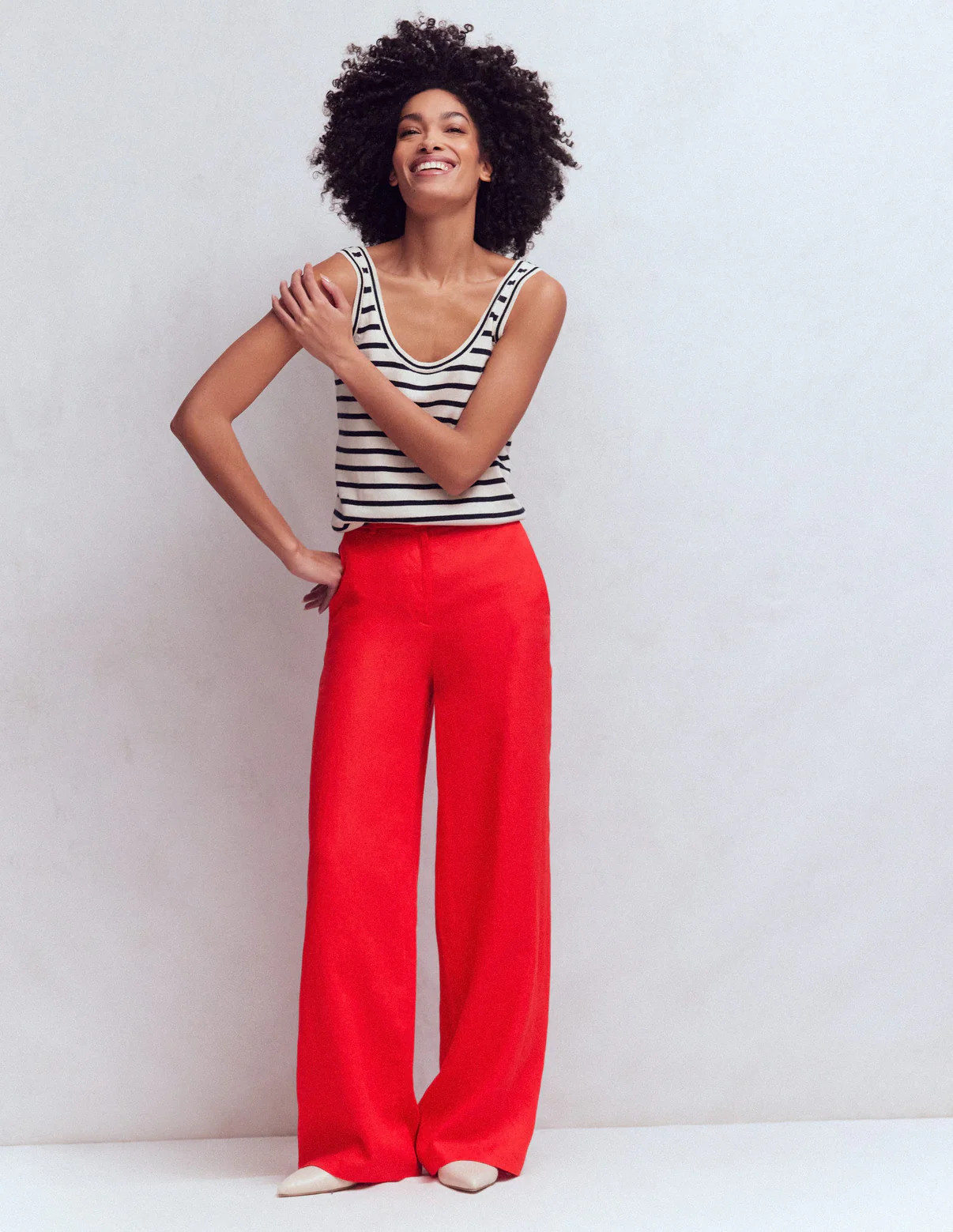Belgravia Linen Pants-Spearmint | Boden (US)