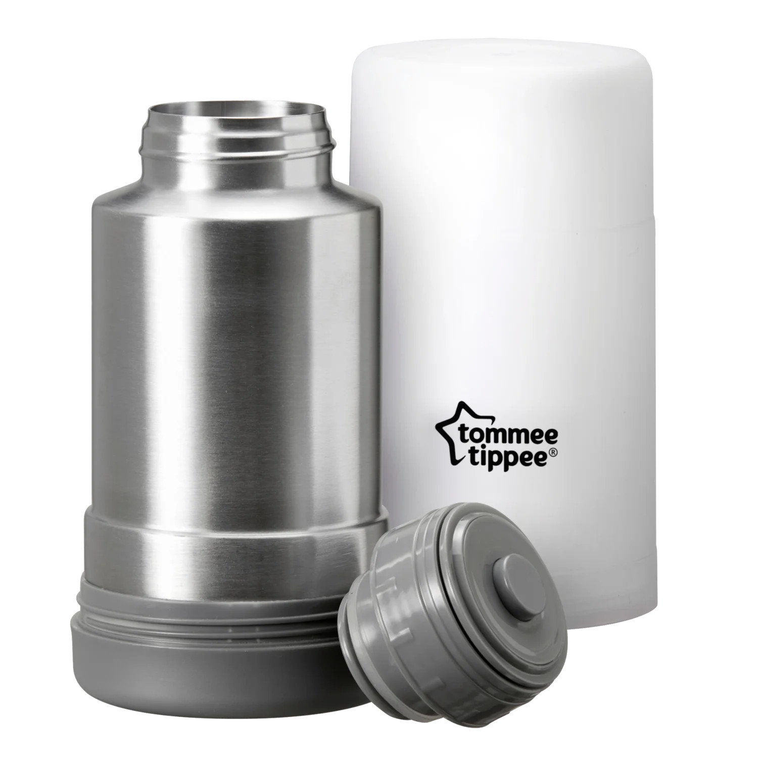 Tommee Tippee Closer to Nature Portable Travel Baby Bottle and Food Warmer, Stainless Steel Flask | Walmart (US)
