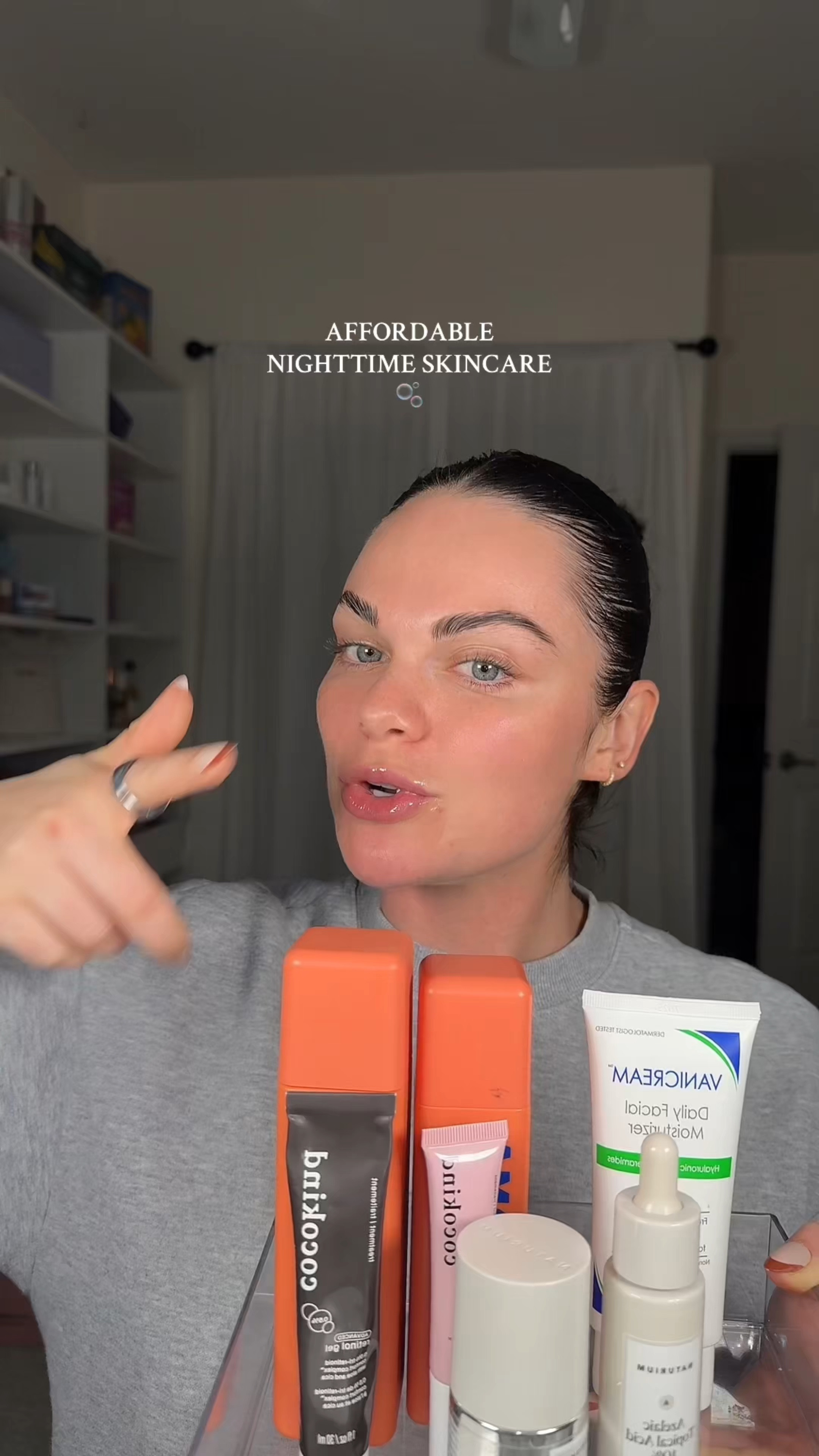 affordable nighttime skincare 🫧 #ltkbeauty #skincare #affordableskincare #skincareroutine 