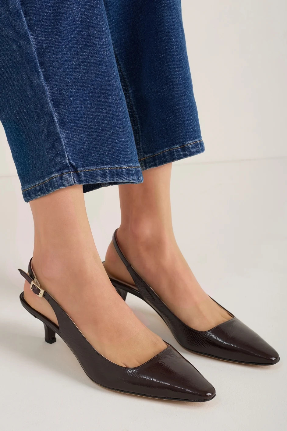 Carly Kitten Heel - Cocoa | WYSE London
