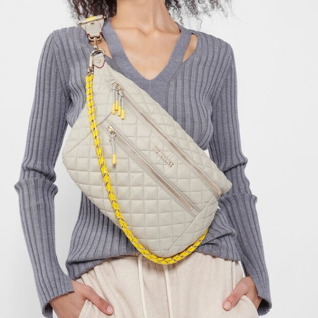 MZ Wallace Atmosphere and Sunflower Rec Oxford Crossbody Sling Bag | MZ Wallace