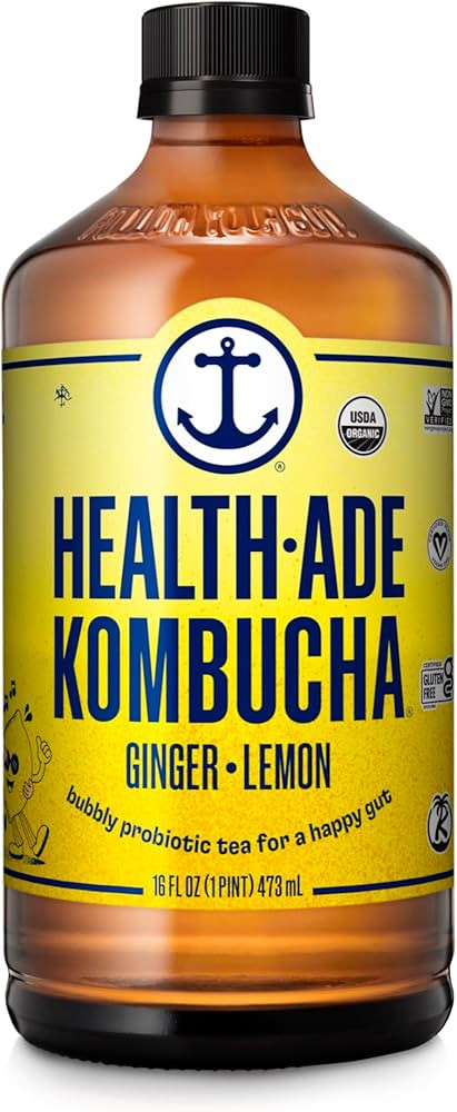 Health-Ade Kombucha, orgánico, limón, jengibre, 16 onzas líquidas | Amazon (US)