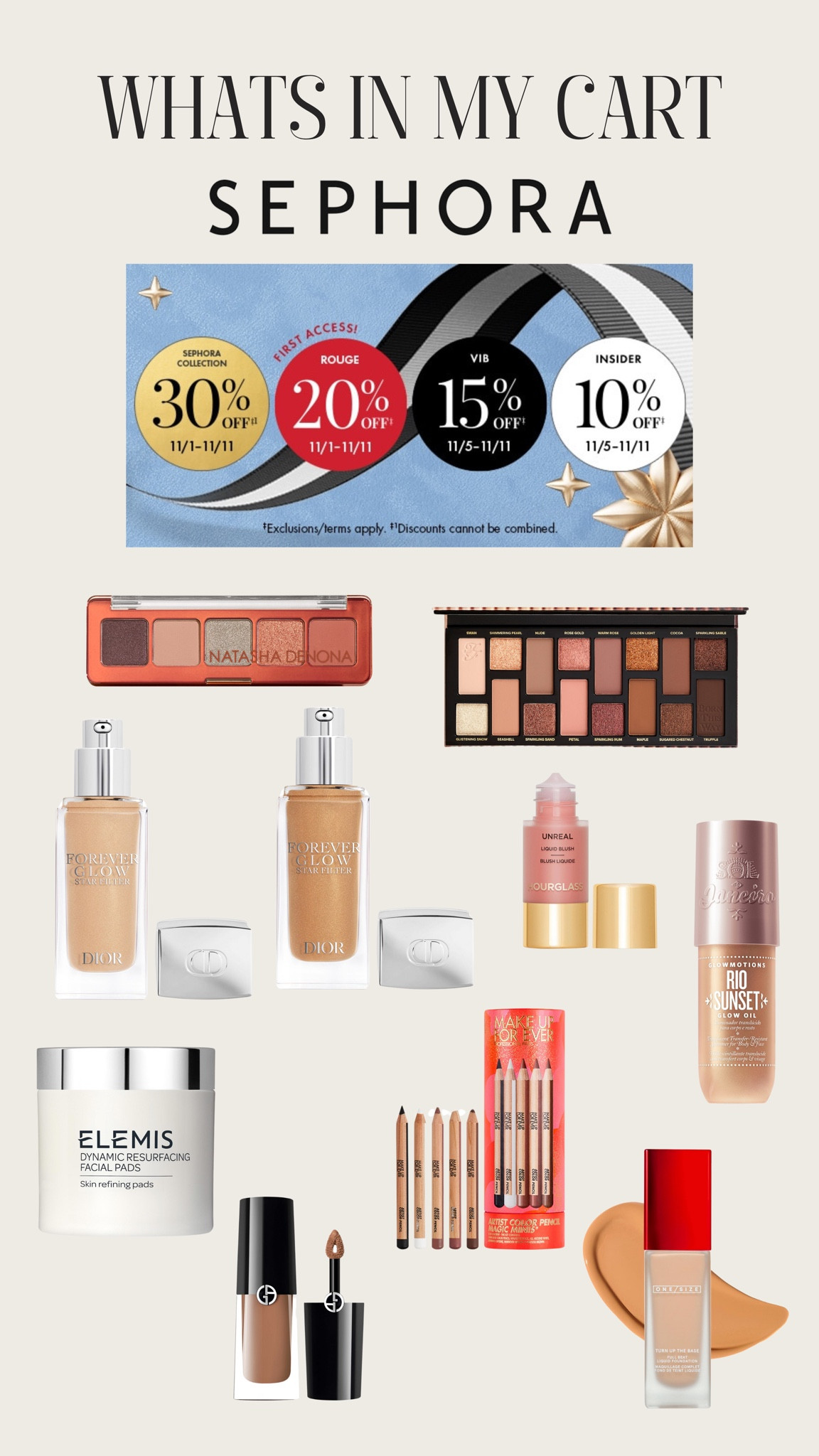 Sephora sale what’s in my cart edition as a professional makeup artist! 

#LTKStyleTip #LTKSaleAlert #LTKBeauty