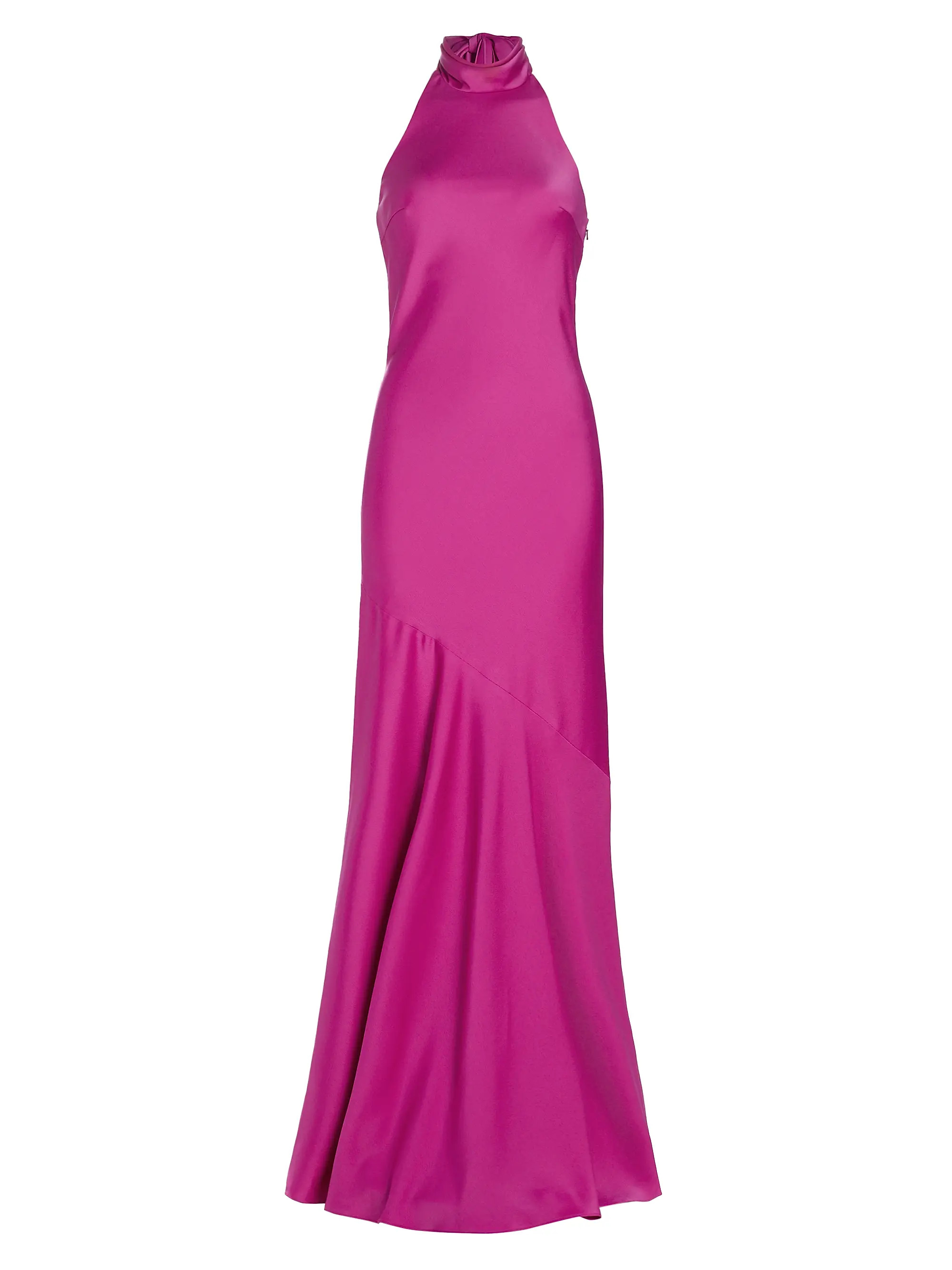 Caroline Satin Halter Gown | Saks Fifth Avenue